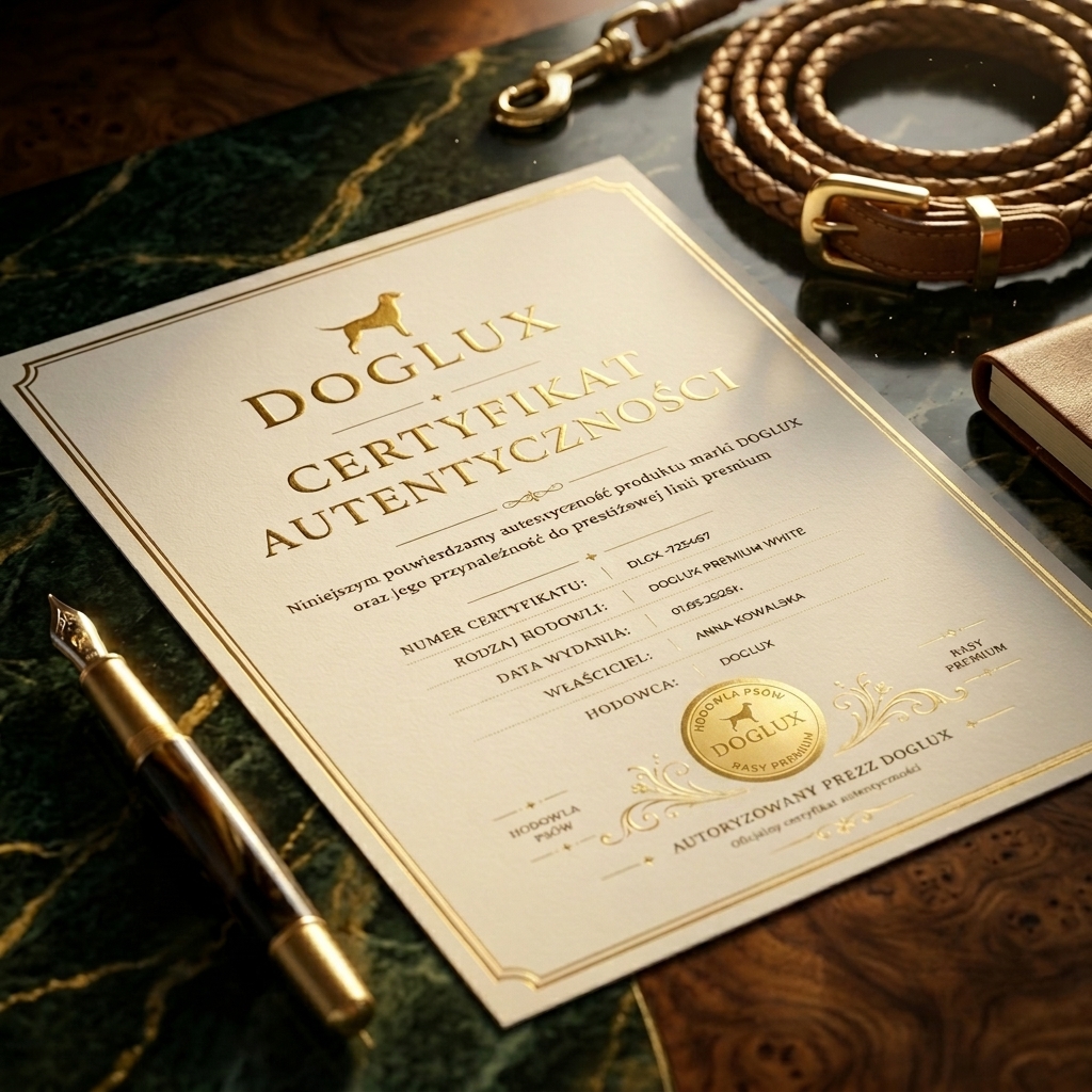 DOGLUX Certyfikat Autentyczności w Ramce